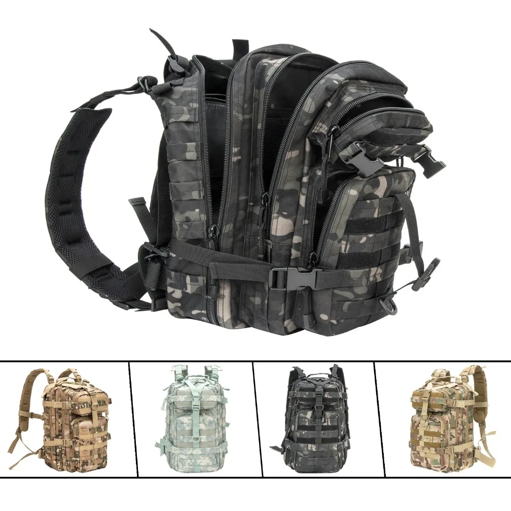 LQARMY Military Tactical Backpack Lightweight Small Bag Outdoor Camping