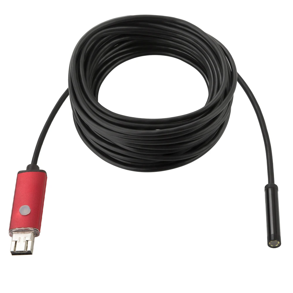JCWHCAM оптовая продажа 8 мм 2 Мп м 5 10 1 USB Android эндоскоп камера IP68 водонепроницаемая