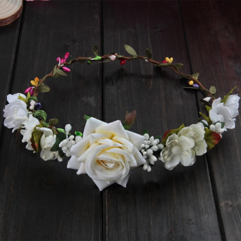 Новинка 1 шт. женский свадебный цветок искусственная корона аксессуары для волос