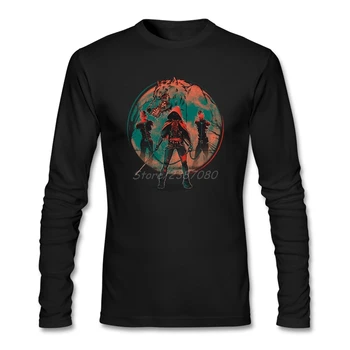 

Big Red Riding Hood T Shirt Long Sleeve Clothes For Men New Style Street Wear Cotton Crewneck Mens T Shirts