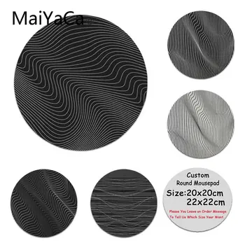 

MaiYaCa Minimal Curves Black Laptop Gaming Mice Mousepad Computer Gaming Mouse Mats