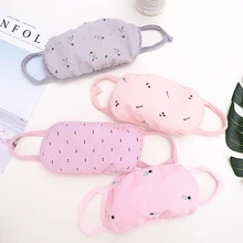 Милые печатные пылезащитные маски для защиты от пыли унисекс дышащий фильтр Респиратор маска хлопок рот муфельные маски для лица