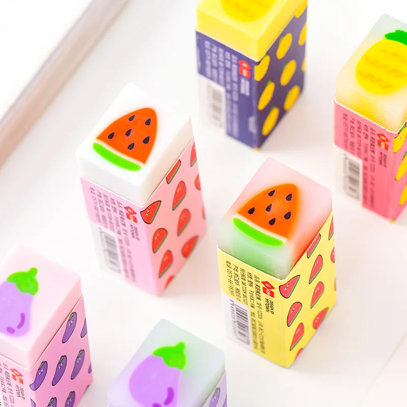 

Small Fresh Fruit Core Eraser Rubber Eraser Primary Student Prizes Promotional Gift Stationery