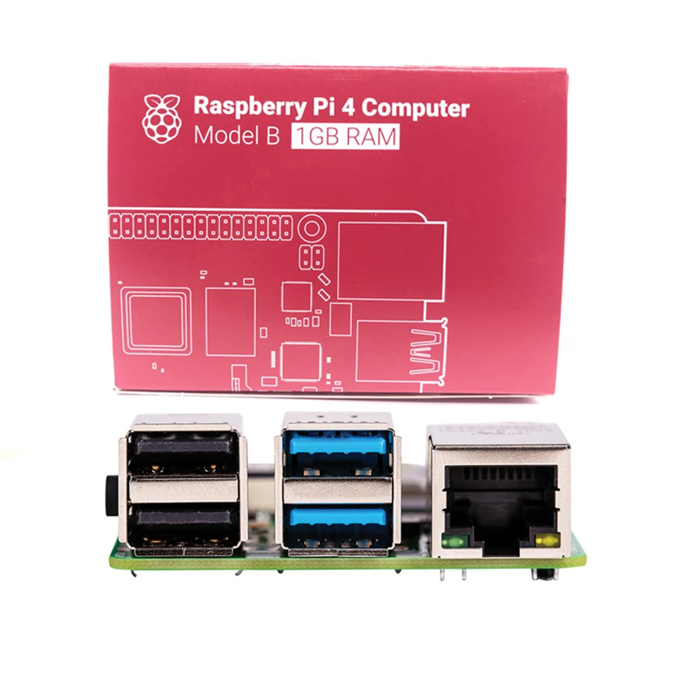 Raspberry Pi 4B стартовый комплект с Raspberry pi 4B 1G/2G/4G + 32GB sd-карта + ABS чехол + 5V 3A мощность + вентилятор + радиатор + HDMI