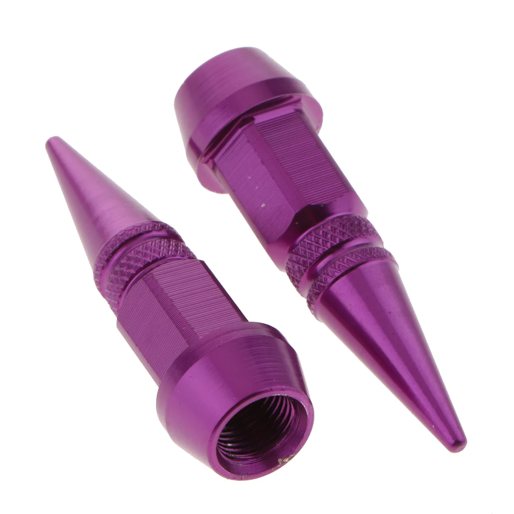 4 Pieces  Aluminum Alloy Long Spike Wheel Tire Valve Stem Car Truck Air Caps Covers Blue Black Green Dropshipping