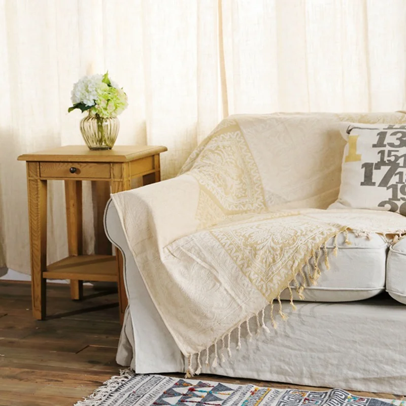 Одеяло в американском стиле для взрослых, одеяло для сна, одеяло для кровати, вязаное хлопковое зимнее теплое одеяло ручной работы, Декор - Цвет: 9
