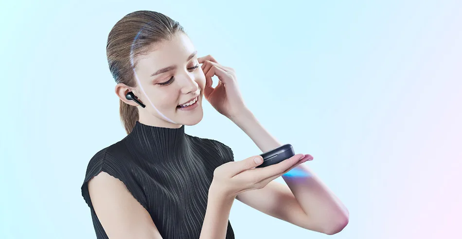 Huawei Honor Flypods Lite, беспроводные наушники, Hi-Fi, водонепроницаемые, IP54, управление нажатием, Беспроводная зарядка, Bluetooth 4,2, зеленый