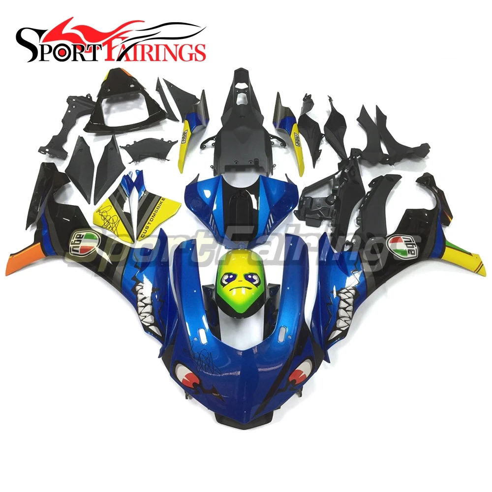 Полный комплект обтекателей для мотоцикла Shark Blue Yamaha YZF 1000 R1 2015 2016 YZF-R1 15 16