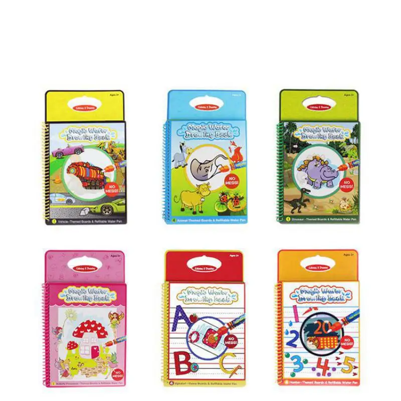 Magic Water Drawing Books Magic Pen Water Coloring Book Painting Board Animals Life Theme Toy Magic Water Drawing Books Magic Pen Water Coloring Book Painting Board Animals Life Theme Toy