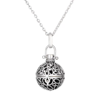 

10pcs 30*28mm Antique Silver Filigree Flowers Locket Essential Oil Diffuser Lockets Essential Oil locket Diffuser Pendant