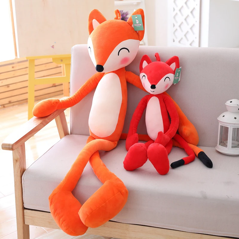 

1pc Long Legs Fox Plush Toy Hangable Fox Dog Animals Doll Kids Huggable Decorative Stuffed Animals Toy 65/80/100/120cm