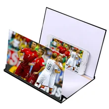 Горячая 5D усилитель мобильного телефона Лупа ленивый кронштейн усилитель мобильного телефона HD видео глаз 4 видео глазок волшебный глаз Стекло