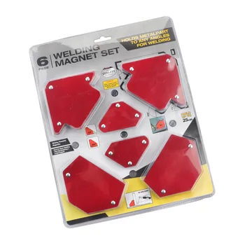 

HLZS-6 Pcs/Set Triangle Welding Positioner Magnetic Fixed Angle Soldering Locator Tools Without Switch Welding Accessories