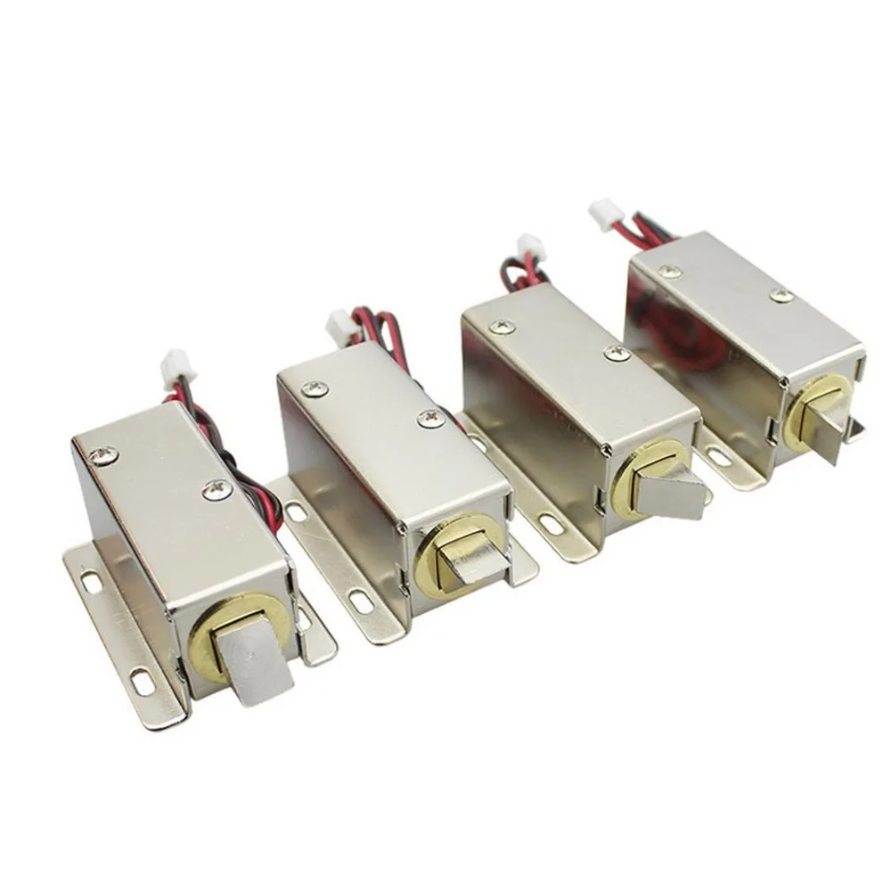 

DC 12V File Display Cabinet Drawer Latch Assembly Solenoid Electric Lock Fit For Desk Cabinet Window Or Safe Box