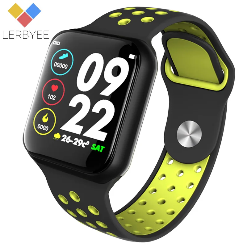 Lerbyee Newest Smart Watch F8 Heart Rate Monitor Waterproof IP67 Fitness Tracker Watch Sleep Monitor Smartwatch for iOS Android