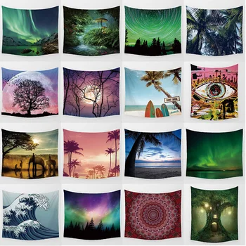 

sea beach landscape high definition printing large beach towel mandala tapestry Wall Hanging Printed home decoration tapestry
