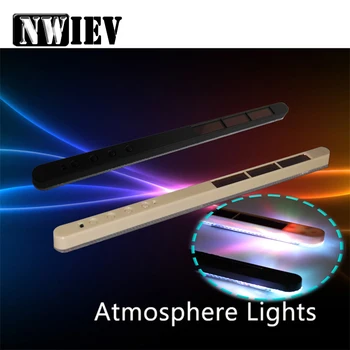 

NWIEV 1X Car window solar atmosphere light Adjustable and colorful For Peugeot 207 508 Renault Megane 2 Captur Mitsubishi ASX