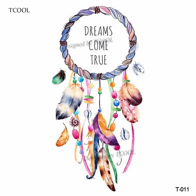 TCOOL Watercolor Dreamcatcher Temporary Fake Tattoo Body Art Sticker Extraordinary Water Color Dream Catcher TCOOL Watercolor Dreamcatcher Temporary Fake Tattoo Body Art Sticker Extraordinary Water Color Dream Catcher