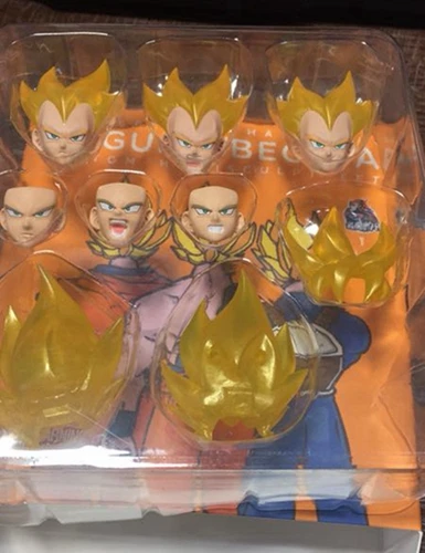 WSTXBD Demoniacal костюм для Dragon Ball Z DBZ shf SSJ Nevy Синий Красный Вегета ГОКу UI хедsculpt аксессуары фигурка фигурки - Цвет: Yellow