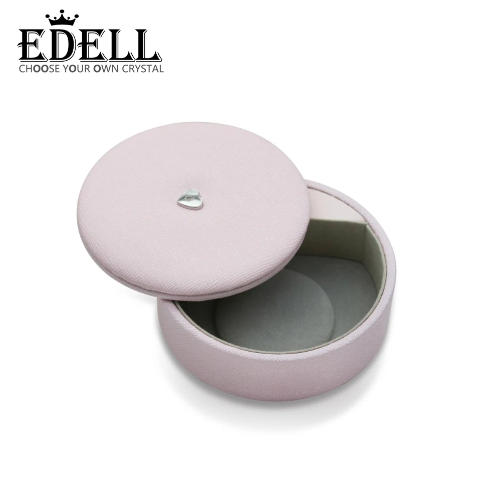 

EDELL Original Charm Ring Bracelet Earrings Necklace multi-Function Round Rotating Cover Storage Protective Box Jewelry Atmosphe