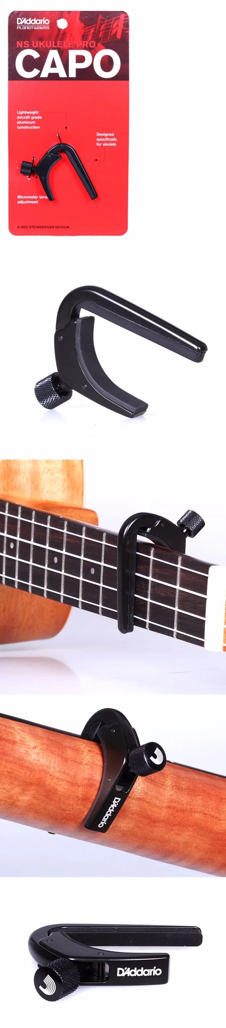 D'addario Waves pw cp 12 NS Ukuleles capo pro capotrasteukulele