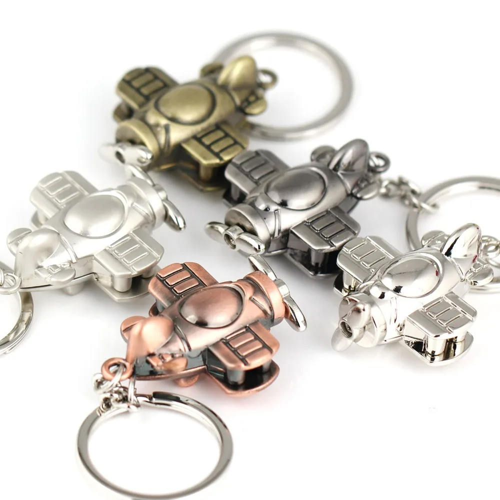 Propeller Aircraft Keychain Fashion Creative Air Plane Fighter