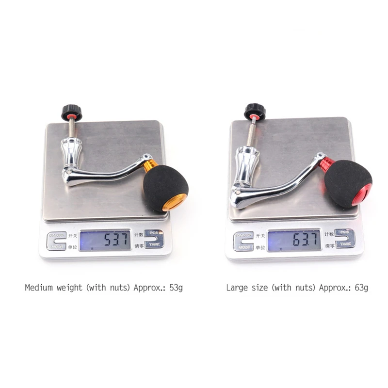 Aluminum Alloy Fishing Reel Handle Knob Fishing Tackle Accessories Spinning Reel Foldable Rocker Be applicable 99% Reel