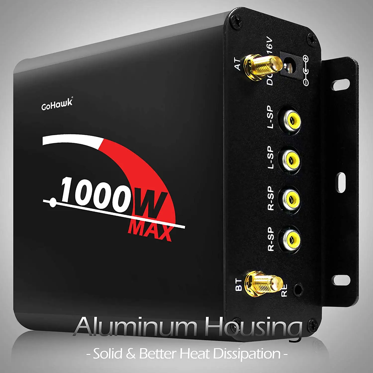 Aileap 1000W мотоцикл аудио 4 канальный усилитель колонки Системы, Поддержка, Bluetooth, AUX, FM радио, sd-карта, USB Стик(хром