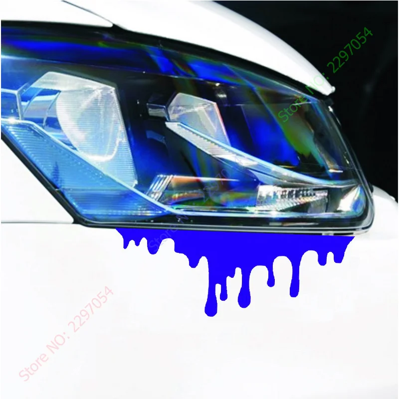 Reflective Red Murderous Headlight Bleed Look Car Stickers For font b Automobiles b font motorcycle bike