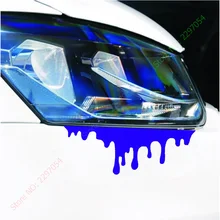 Reflective Red Murderous Headlight Bleed Look Car Stickers For Automobiles motorcycle bike car styling 1 pair 2 Size