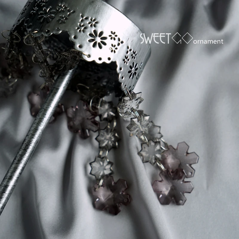  SWEETGO Crystal pendants single cupcake stand high feet dessert decorating tools PC dome bakeware P