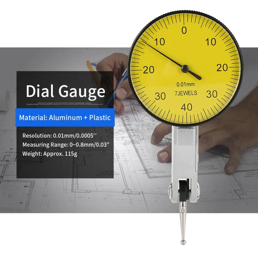 Accuracy 0.01mm Dial Indicator Dial Test Indicator Meter Tool Dial