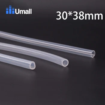 

30*38mm Food Grade FDA Silicone Tube Hose Pipe Soft Transparent Resistance Tasteless Non-toxic Low Temperature Resistance 2M