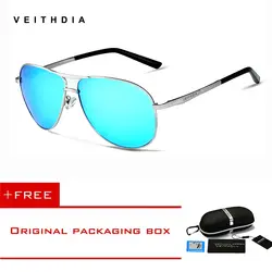 Бренд veithdia классический дизайн моды Для мужчин солнцезащитные очки поляризованные зеркало UV400 объектива очки Аксессуары Солнцезащитные