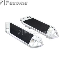 Motorcycle Billet Aluminum Diver Foot Boards Rear Passenger Floorboard for Harley Touring Softail 1984-2015
