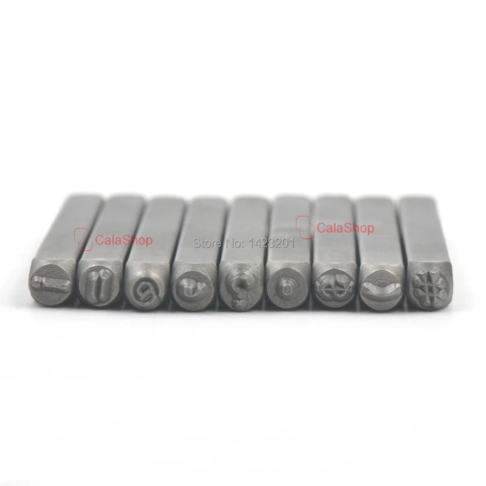 

1 Set / Lot Symbol Punctuation Stamp Die Punch Jeweler Tools Leather Craft 4mm Steel DIY Set