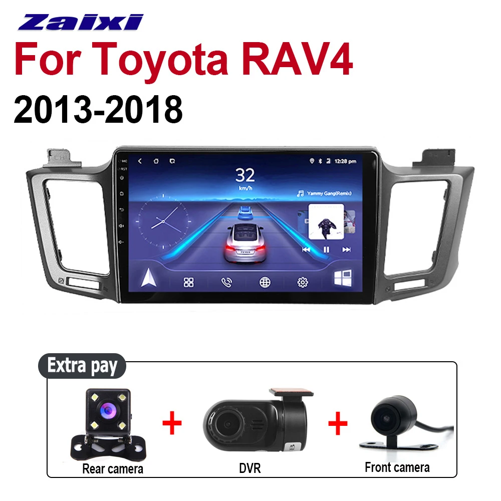 Clearance ZaiXi 2 Din Car Multimedia Player Android 9 Auto Radio For Toyota RAV4 2013~2018 DVD GPS 8 Cores 4GB+32GB Bluetooth WiFi HD 5