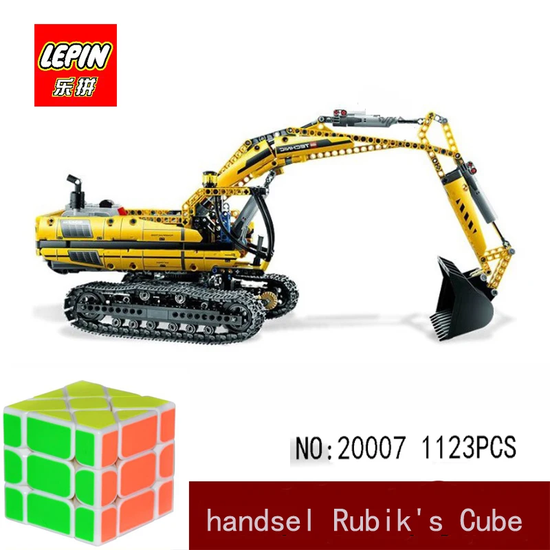 

lepin minecraft DHL Lepin technic series lepin 20007 1123pcs excavator Model Building blocks Bricks Compatible legoed 8043 Toy