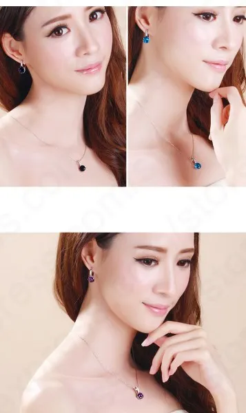 JEXXI Luxury Colorful Best Genuine 925 Sterling Silver Jewelry AAA Cubic Zirconia CZ Earrings Women Part Accessories Gift - Image 6