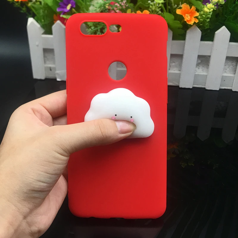 Cute 3d Squishy Cat Silicon TPU Soft Case For oneplus 6 Candy Color Back Cover one plus 5T one plus 5 T 1+5 1+5T 1+6 phone cases (14)