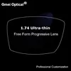 1.74 Digital Free Form Progressive No-Line Multi-Focal Prescription Customized Optical Lenses Anti-Reflection Coating HMC 2 Pcs ► Photo 1/6