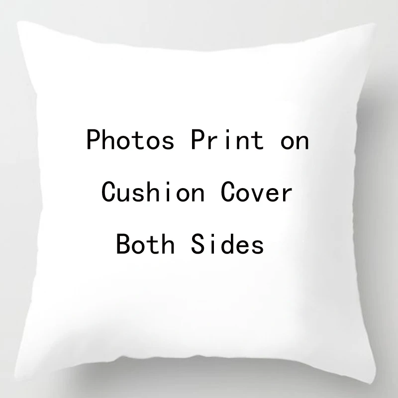

ZENGIA Both Sides Customized Decorative Cushion Cover Print Your Photo on Pillow Cover Throw Pillows Wedding Gift Custom photos