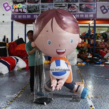 

EXQUISITE CRAFT 2m inflatable volleyball player air filled sportsman customized athletic theme for athlete decoration advertisin