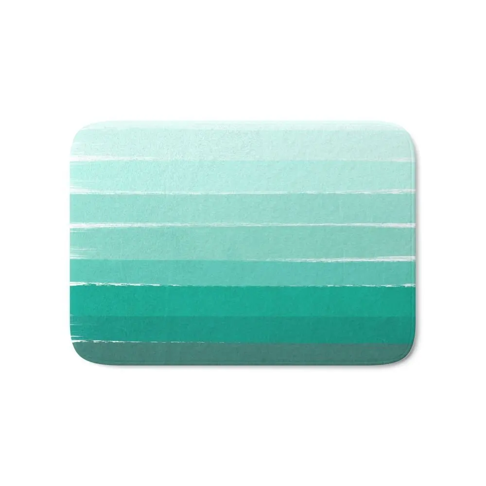 

Ombre Brushstroke Green/Blue Ocean Ombre Girly Trend Door Mat Cell Phone, Beach, Summer