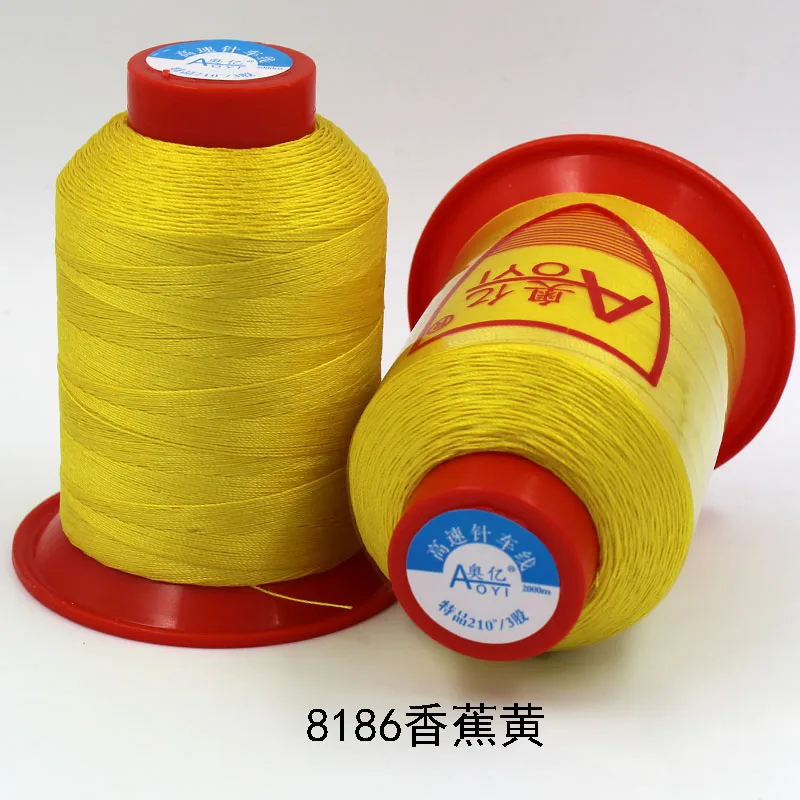 210D/3 скрепленные нитки для шитья без свободного запаса легче для швейной машины высококачественные кожаные нитки прочные - Цвет: 8186
