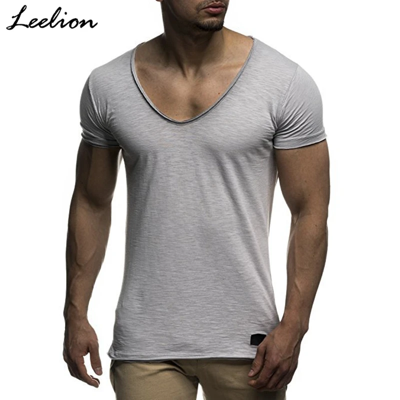 IceLion 2019 новая весенняя футболка для фитнеса мужская летняя футболка с коротким рукавом Повседневная однотонная Приталенная футболка