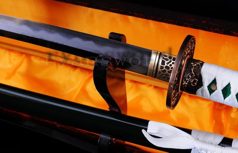 Высококачественная углеродистая сталь 1095+ в сложенном виде+ сталь+ Железная обкладка глиной абразивный японский самурайский меч катана