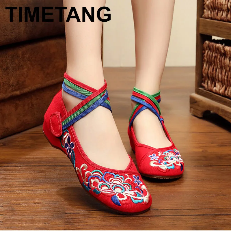 embroidered ballet flats