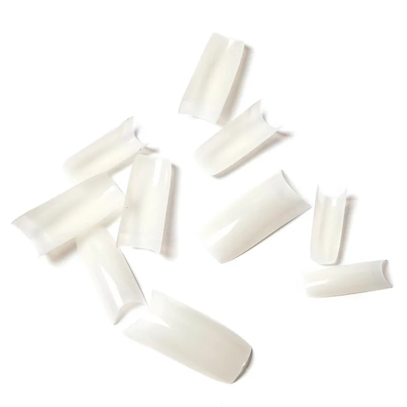 

ROSALIND 500PCS 10 Sizes White/ Clear /Natural False French Style Acrylic UV Gel Nail Tips