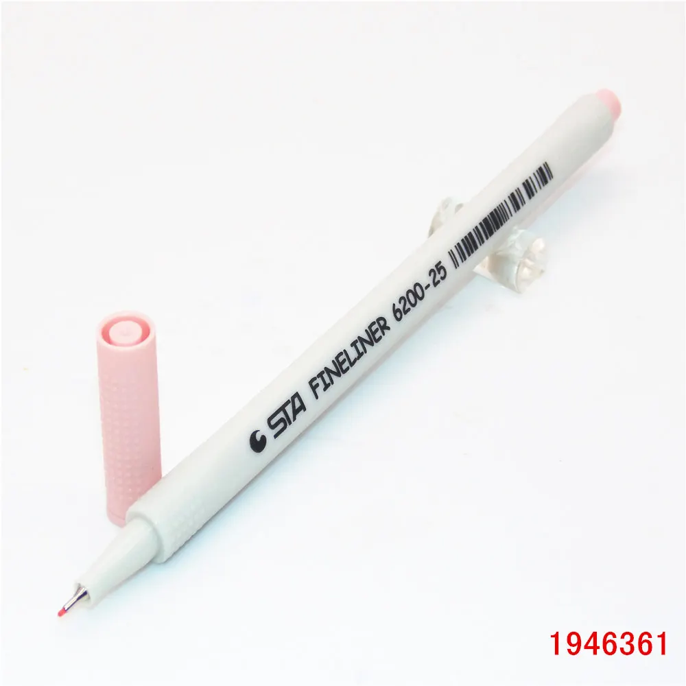 0,4 мм, 18 цветов, тонкие ручки-карандаши, сверхтонкие ручки-маркеры, художественная ручка для рисования, для детей, граффити, крючок, волоконная ручка - Цвет: 25